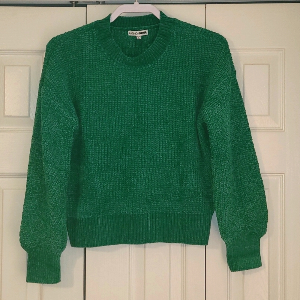 Fashion Nova Green Sweater
